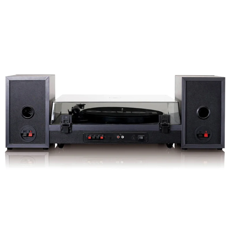 Lenco LS-300 Turntable with Bluetooth Connectivity & 2 Speakers (Black)
