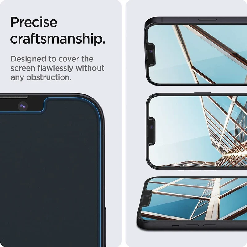 SPIGEN EZ Fit Privacy 2PCS Glass Screen Protector for iPhone 17e/16e/14/13/13 Pro (Black)