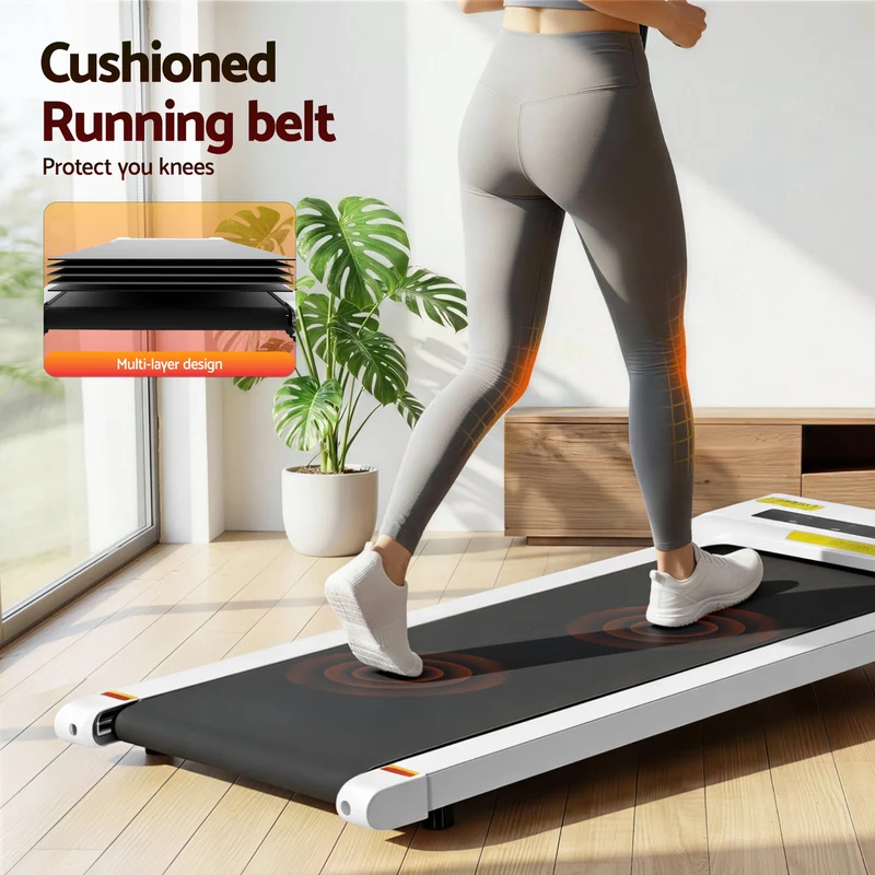 Everfit Treadmill Electric Walking Pad Under Desk Home Gym Fitness 360mm (White)