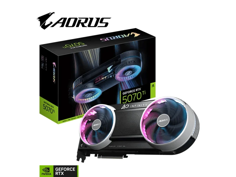 GIGABYTE AORUS GeForce RTX 5070 Ti INFINITY 16G GDDR7 Graphics Card