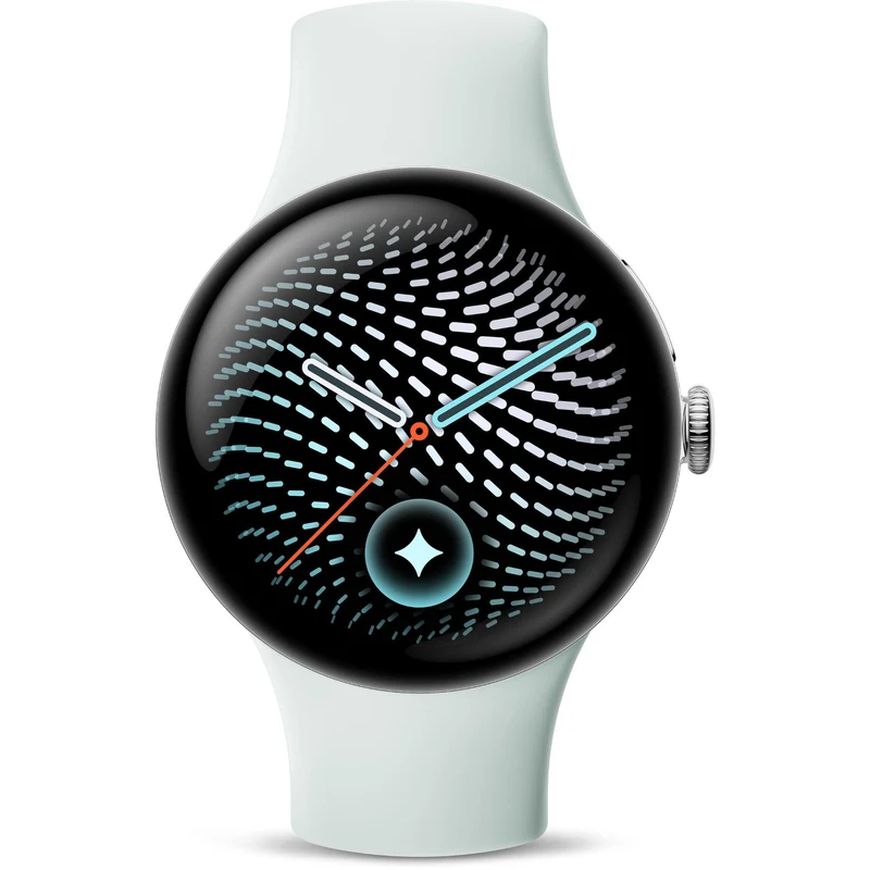 Google Pixel Watch 5 41mm (Polished Silver/Fog Active Band 2nd Gen)