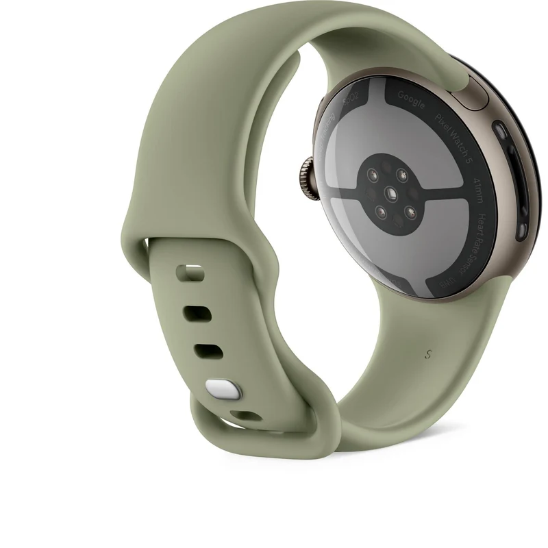 Google Pixel Watch 5 45mm LTE (Satin Pyrite/Olive Active Band 2nd Gen)