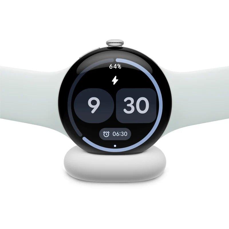 Google Pixel Watch 5 45mm LTE (Polished Silver/Fog Active Band 2nd Gen)