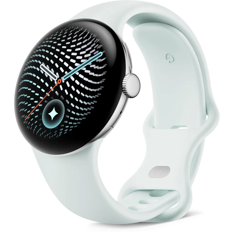 Google Pixel Watch 5 45mm (Polished Silver/Fog Active Band 2nd Gen)