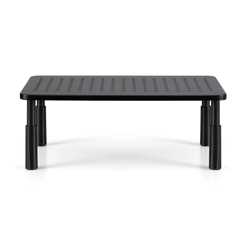 Artiss Monitor Stand Adjustable Riser For Computer Monitor And Laptop 3 Height Desk Organizer Black