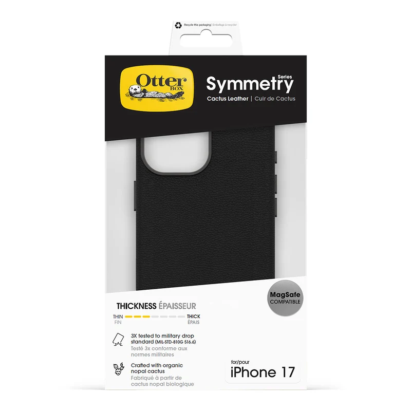 Otterbox Symmetry Cactus Leather for iPhone 17 - Noir Ash