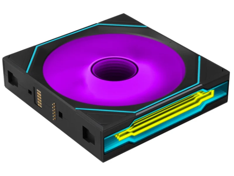 Lian Li Uni Fan SL Infinity Flex 2.4GHz Wireless 120mm Reverse Blade ARGB Fan 3 Pack - Black (12RSLIN1F3B)
