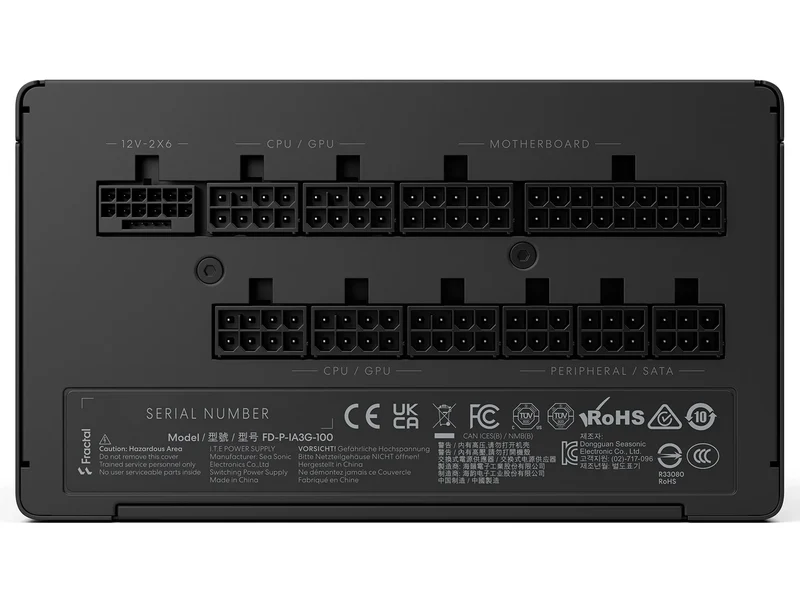 Fractal Design Ion 3 1000W 80 Plus Gold Fully Modular Power Supply (Black)