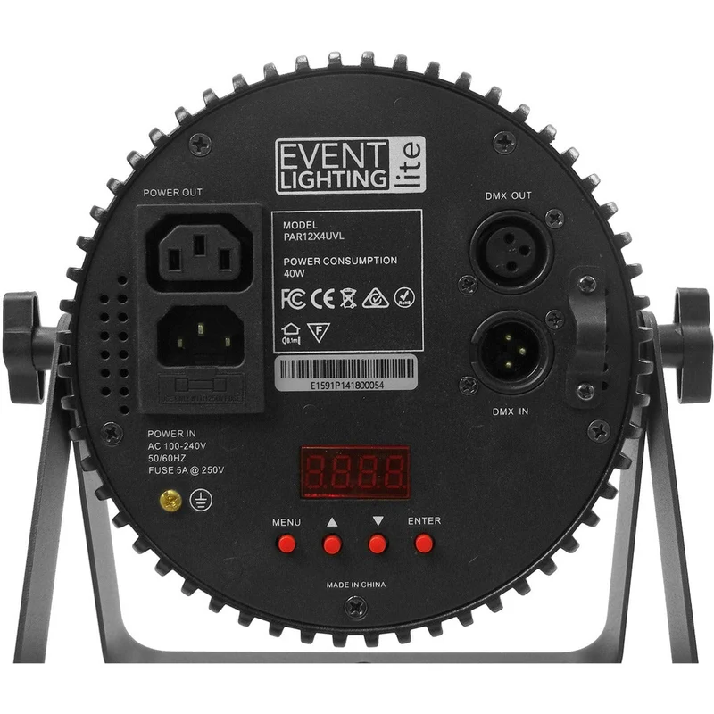 Event Lighting Lite PAR12X4UVL - Indoor Dedicated UV Lite Par