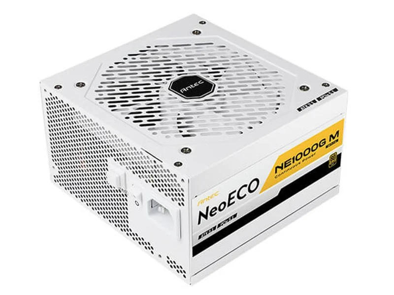 Antec NeoECO Gold M NE1000G M 1000W 80+ Gold Fully Modular ATX 3.0 Power Supply - White