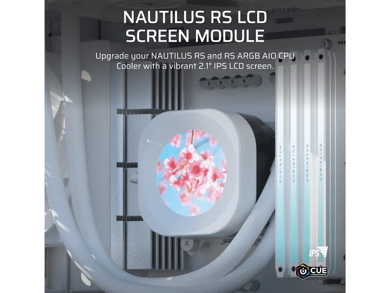 Corsair NAUTILUS RS LCD Screen Module - White
