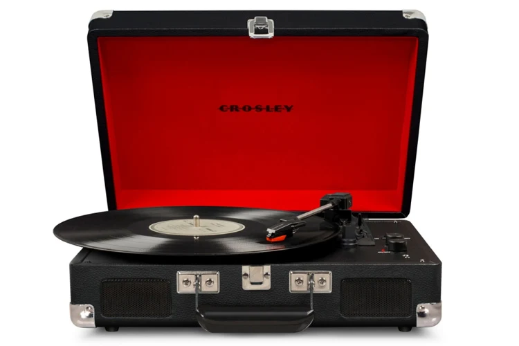 Crosley Cruiser Portable Bluetooth Turntable – Record Player (Black)