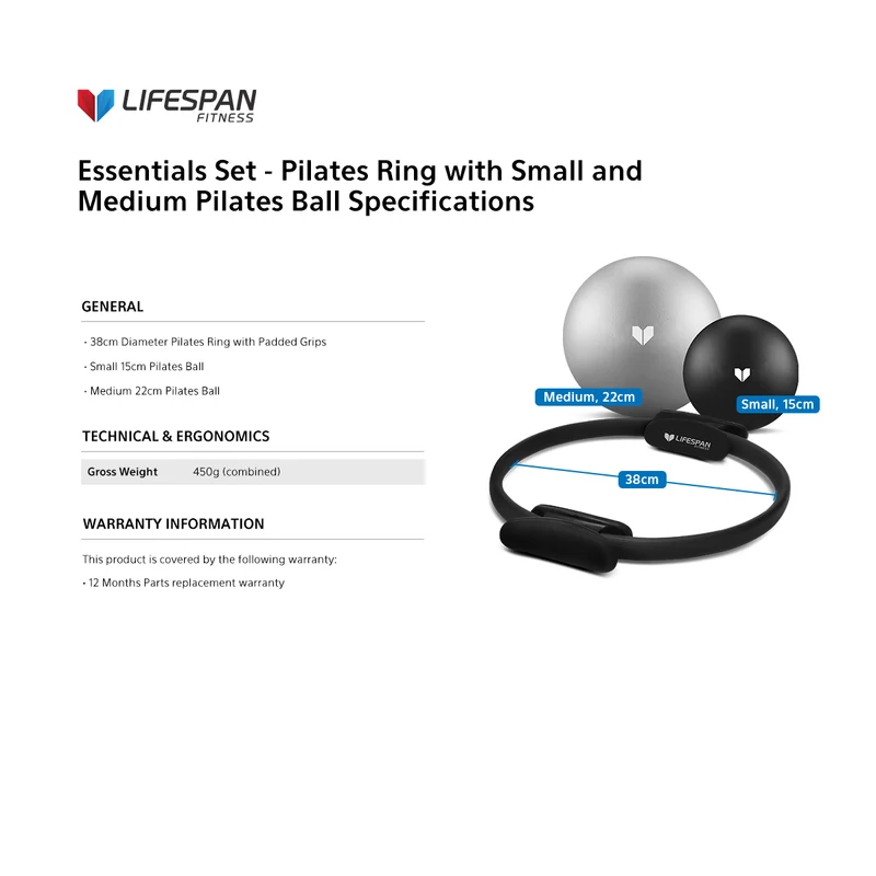 Lifespan Pilates Ring and Ball Set