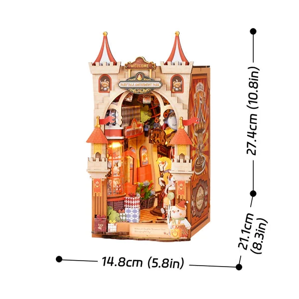 Robotime DIY Bookends Kit Fairytale Amusement Park