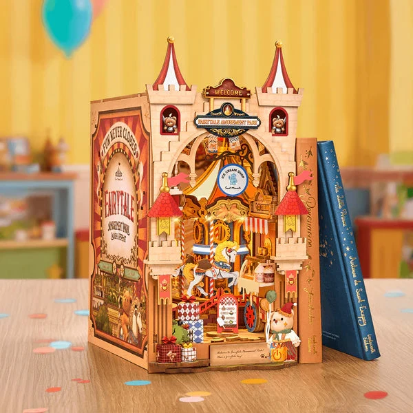 Robotime DIY Bookends Kit Fairytale Amusement Park