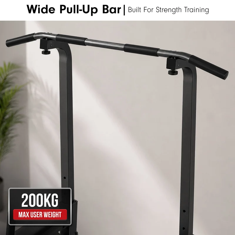 Powertrain Pull-Up and Dip Power Tower Multifunction Strength Training Station