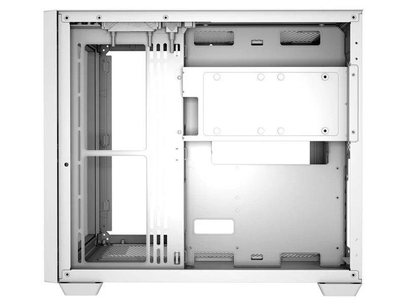 FSP CMT380W Dual Chamber Tempered Glass ATX Mid-Tower Case - White