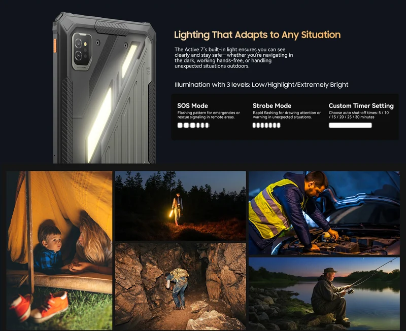 Blackview Rugged Active 7 - 11" Android Tablet 128GB - (Black)