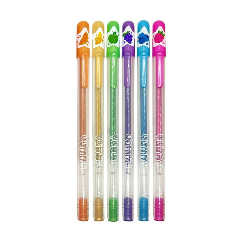 Ooly Yummy Yummy Metallic Gel Pens Writing Stationery 3y+ (6-Pack)