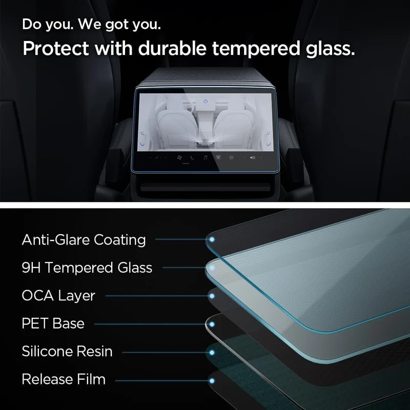 Spigen Tesla Tesla Glas.tR Slim Anti-Glare Glass Automotive Accessories - Anti Glare Clear