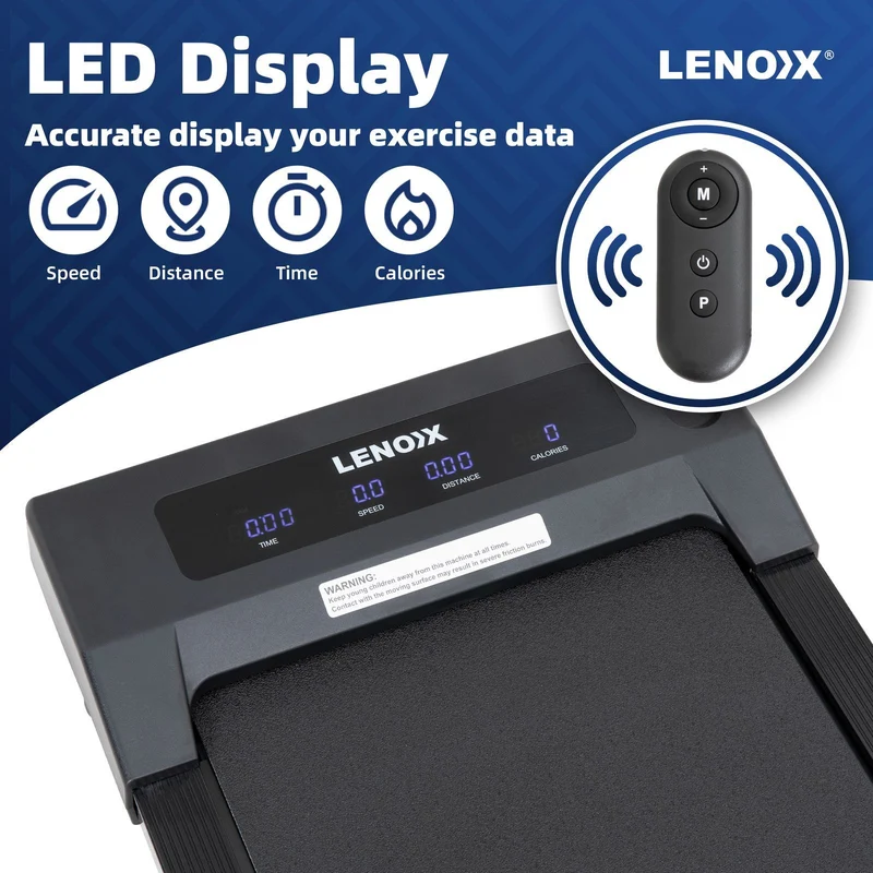 Lenoxx 1.5 HP 52cm Electric Walking Pad Treadmill