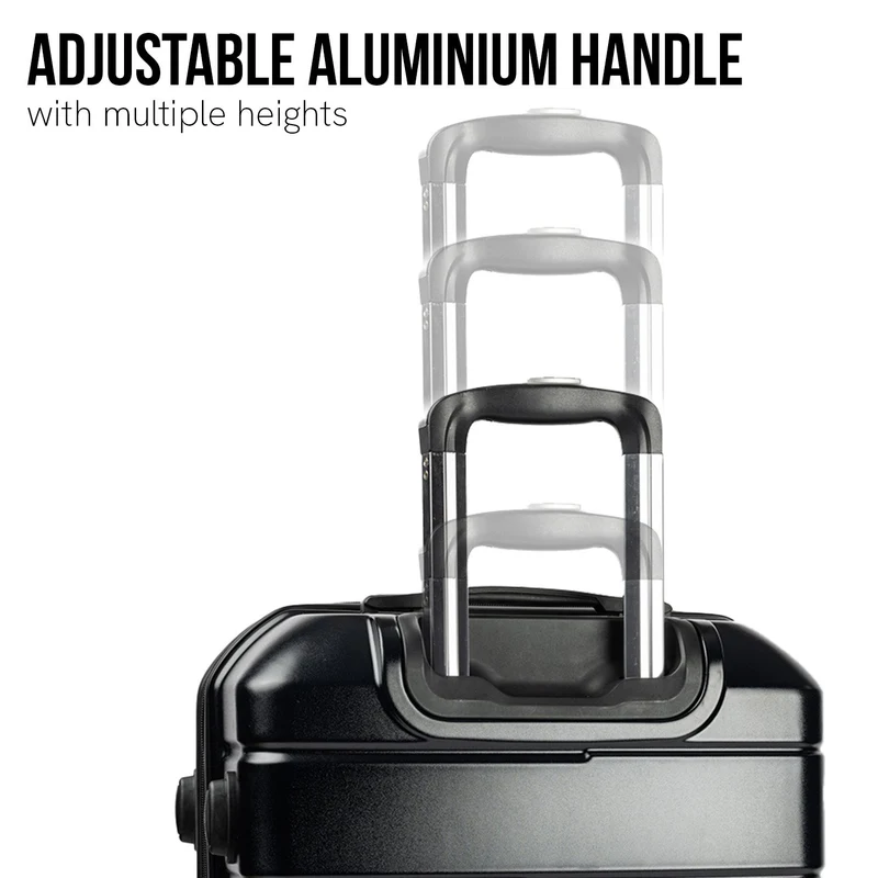 Olympus Artemis 24" Hard Shell Suitcase ABS+PC (Jet Black)