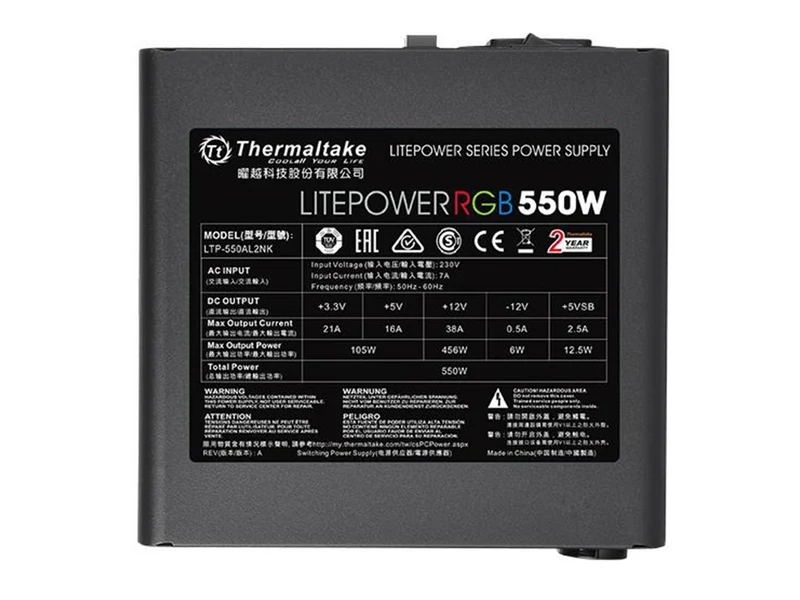 Thermaltake Litepower RGB 550W Power Supply
