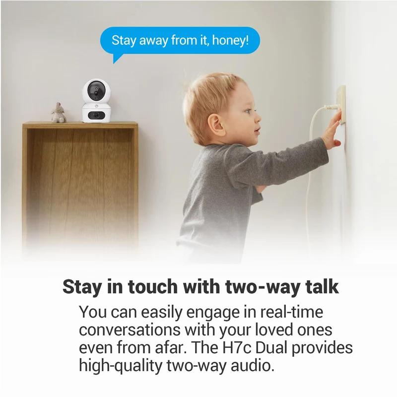 EZVIZ H7C Dual Lens 2K Indoor Security Camera