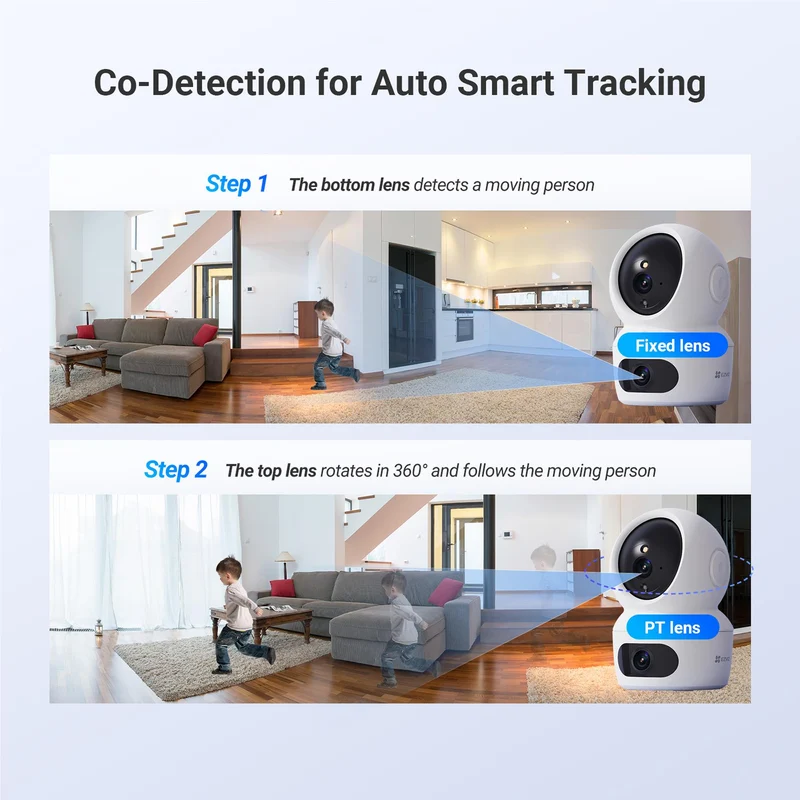 EZVIZ H7C Dual Lens 2K Indoor Security Camera