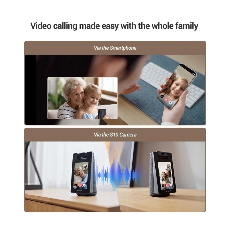 EZVIZ S10 Indoor Security Camera with Display