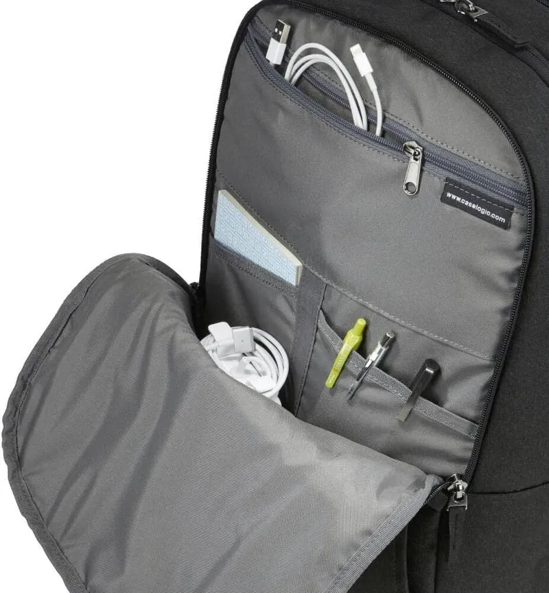 Case Logic Huxton Daypack Backpack Bag with Laptop Sleeve 15.6" (Black)