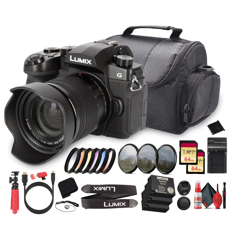 Panasonic Lumix G97 Camera + 12–60mm Lens | 20MP, 4K, Stabilized Kit - Bundle