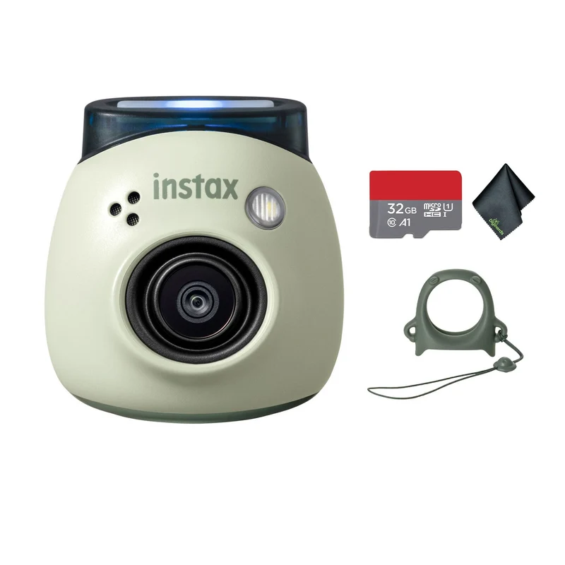 FUJIFILM INSTAX PAL Digital Camera (Pistachio Green), MicroSDHC Memory Card
