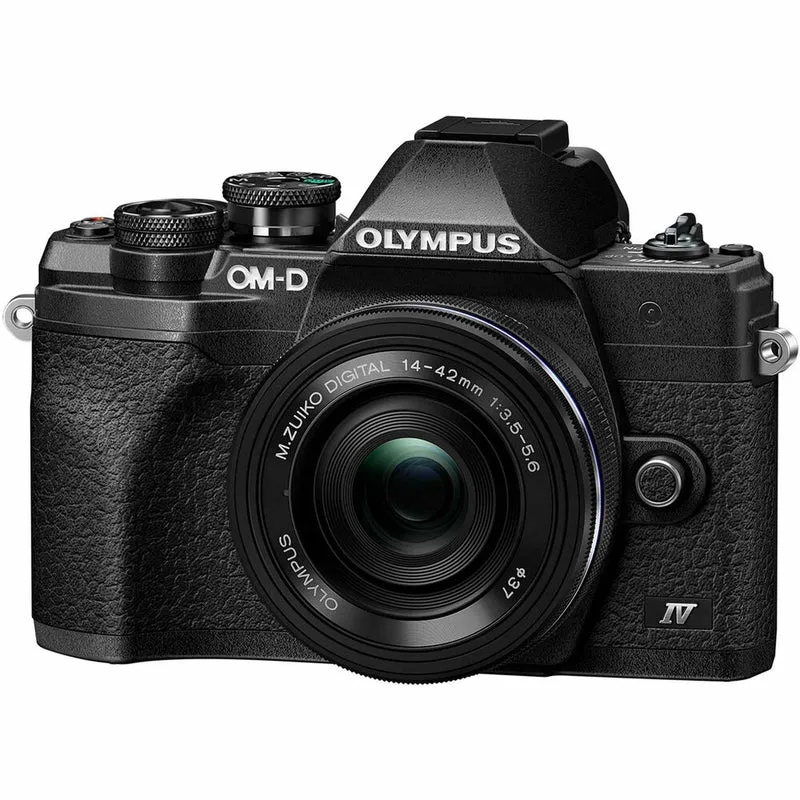 OM SYSTEM OM-D E-M10 Mark IV 20.3MP 4K Camera w/14-42mm EZ Lens Black(Bundle)