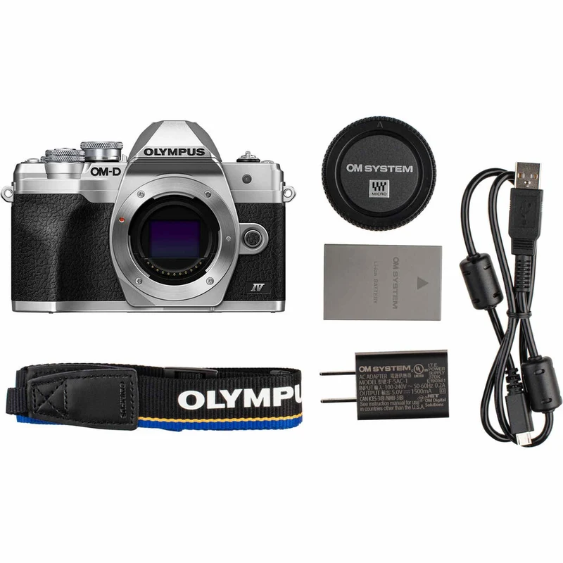 OM SYSTEM OM-D E-M10 Mark IV 20.3MP 4K Camera w/14-42mm EZ Lens Black(Bundle)