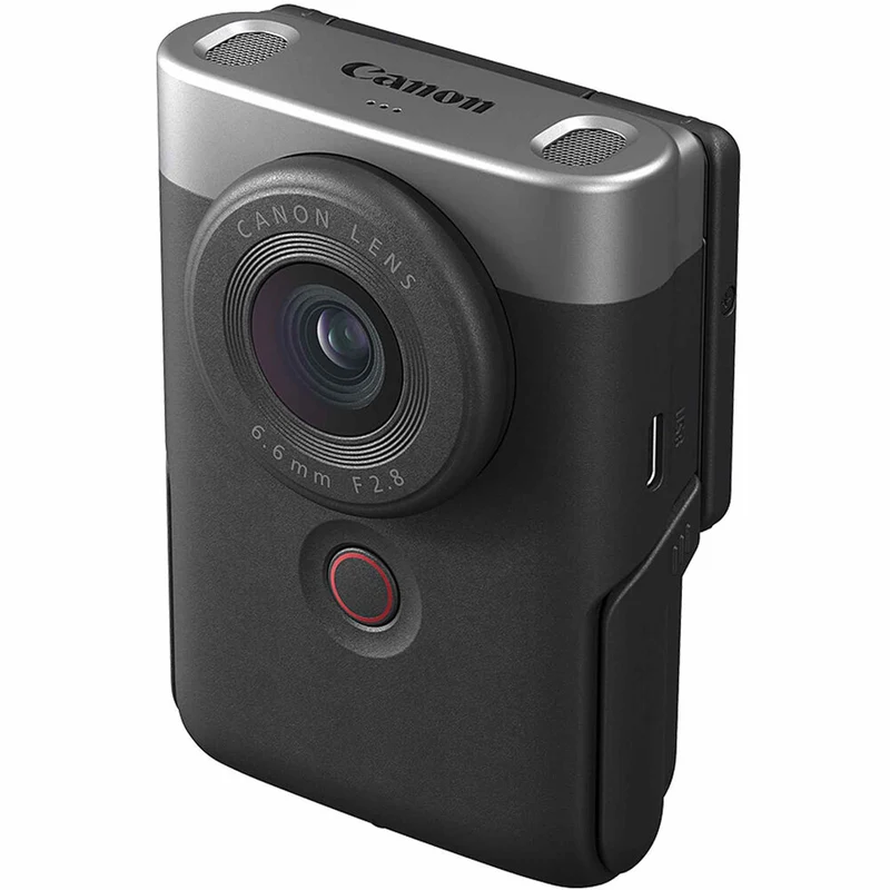 Canon PowerShot V10 Content Creator Compact Vlogging Camera (Silver) + More