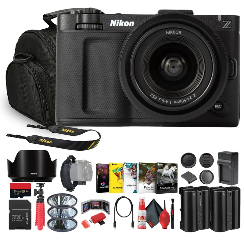Nikon ZR RED Z 6K Full-Frame Cinema Camera Kit| 4" DCI-P3 Monitor & 24-50mm Lens Travel Bundle