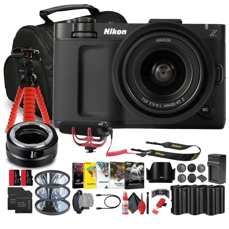 Nikon ZR RED Z 6K Full-Frame Cinema Camera Kit| 4" DCI-P3 Monitor & 24-50mm Lens Pro Bundle