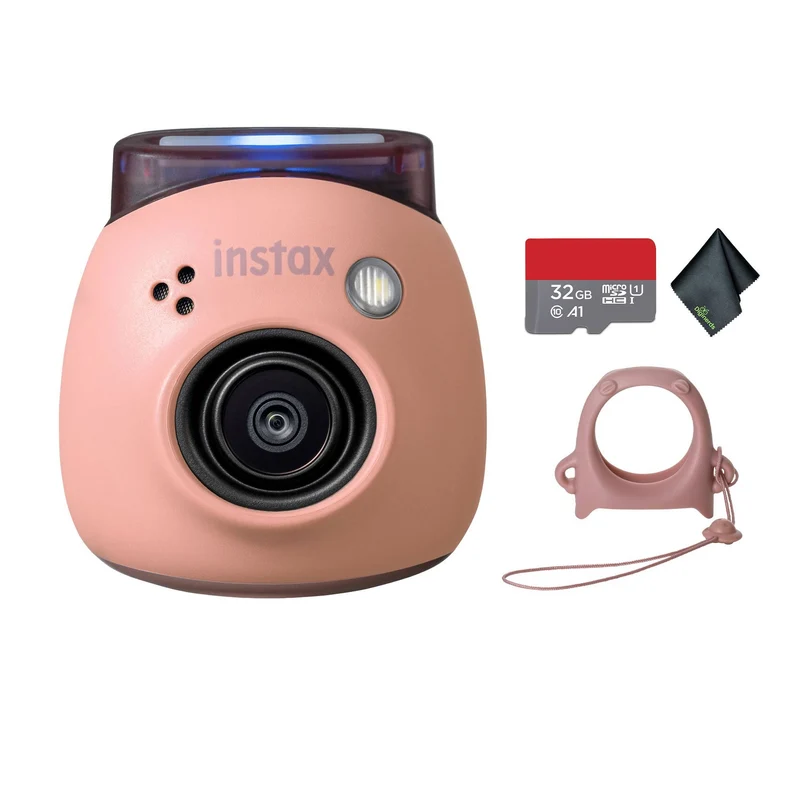 FUJIFILM INSTAX PAL Digital Camera (Powder Pink), MicroSDHC Memory Card