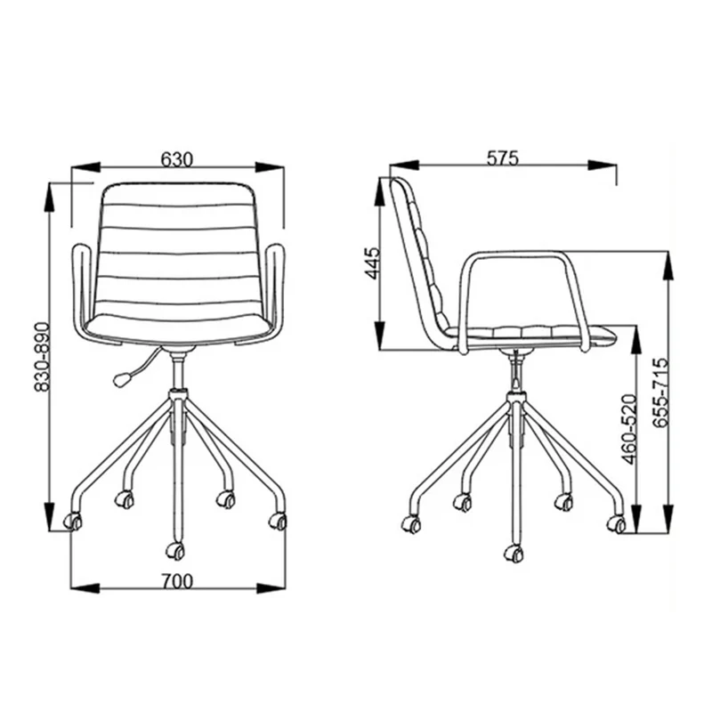 Sabia Baxter Pre-Assembled Chair Upholstered Seat Desk Seating (Tan/Black Frame)