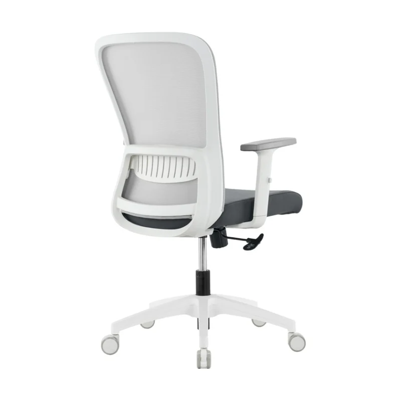 Sabia Aston Pre-Assembled Chair Ergonomic Office Seating Mesh (Grey/White)