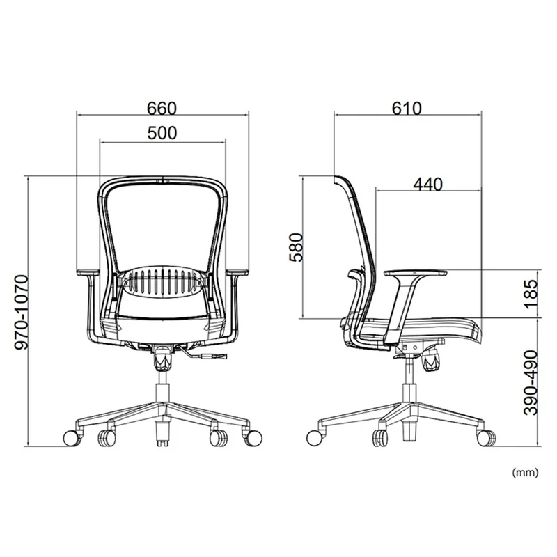 Sabia Aston Pre-Assembled Chair Ergonomic Office Seating Mesh (Grey/White)