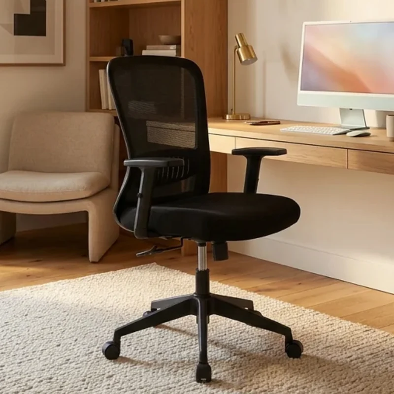 Sabia Aston Pre-Assembled Chair Ergonomic Office Seating Mesh Back (Black)