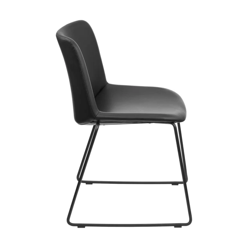 Sabia Arden Pre-Assembled Chair Stackable Office Seating Padded Seat (Black)
