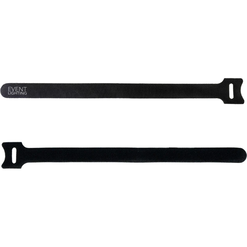 Event Lighting VT50H - Heavy Duty Velcro Tie 50-Pack (Black)