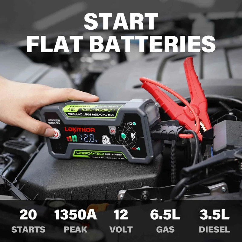 Lokithor J1350PRO Joey 1350A 3-in-1 Jump Starter