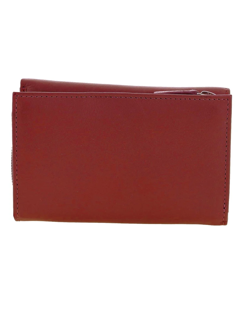 Pierre Cardin Women's Leather Tri-Fold Protected RFID Wallet 14cm Red