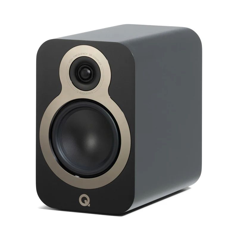 Q Acoustics 3030c Standmount Speakers Satin Black Pair