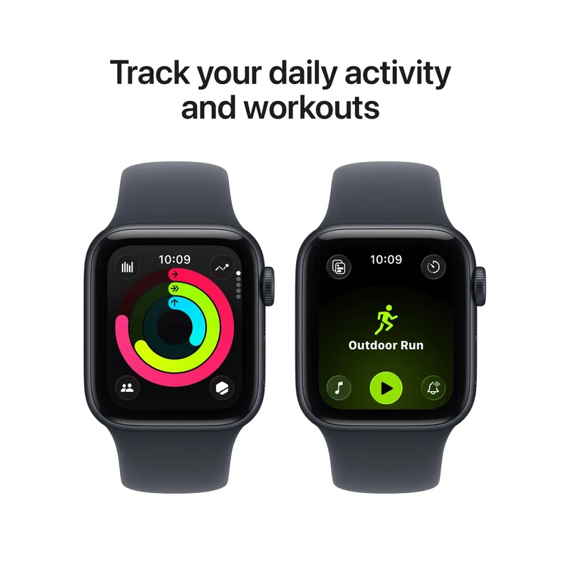 Apple Watch SE 3 40mm Midnight Aluminium Case GPS + Cellular Sport Band (M/L) [2025]