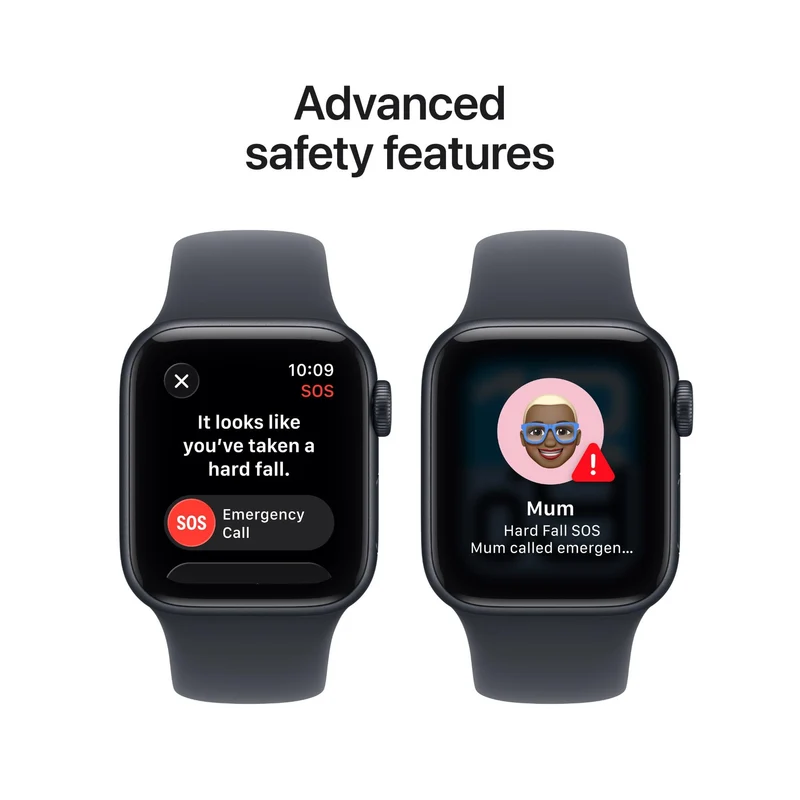 Apple Watch SE 3 40mm Midnight Aluminium Case GPS + Cellular Sport Band (M/L) [2025]